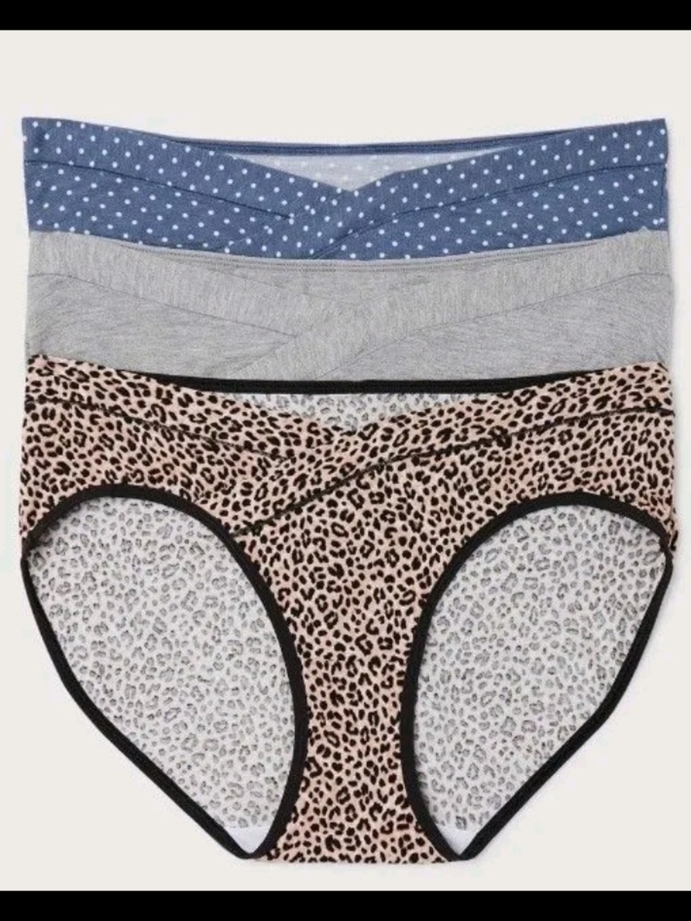 Joyspun Women’s Maternity Under-the-Belly Underwear, 3-Pack,